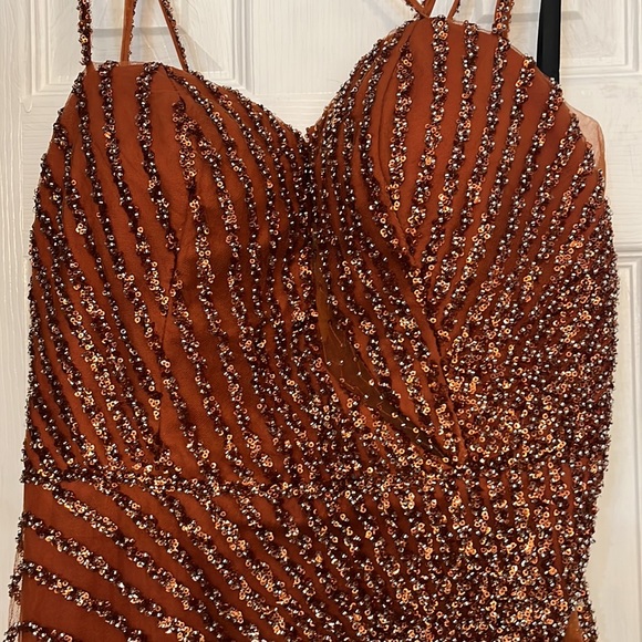 Evening gown-Terra Cotta - Picture 9 of 12
